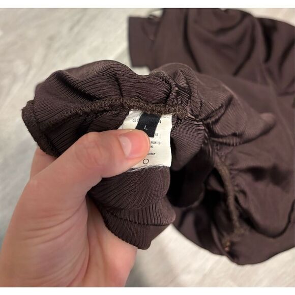 GOLDSIGN THE FONTEYN BODYSUIT CHOCOLATE BROWN SZ LARGE - Picture 5 of 7